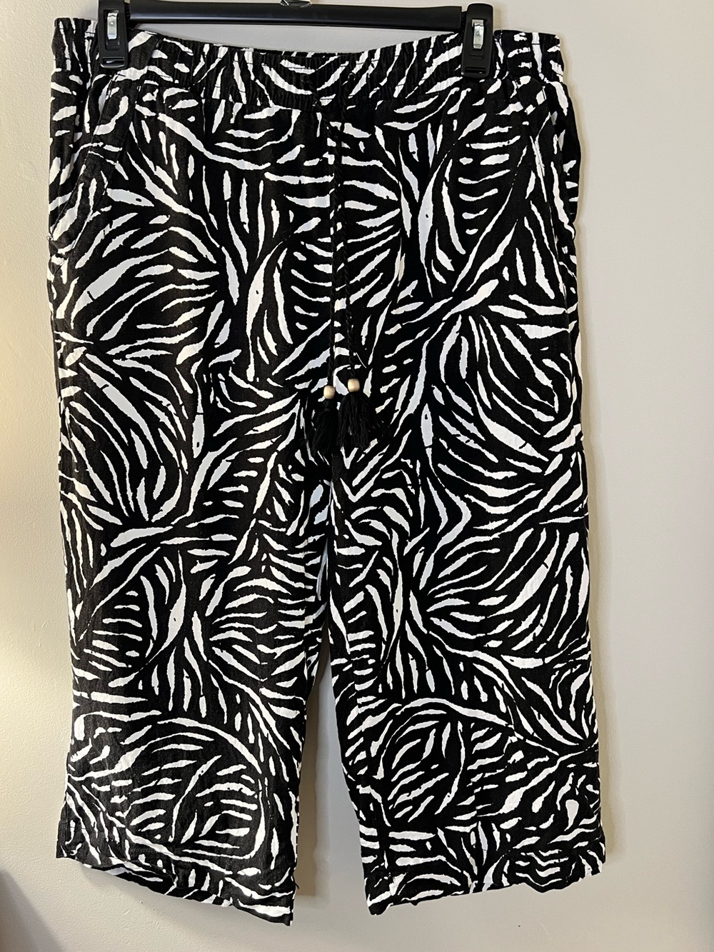 Westbound Black and White Printed Women's Pants size 1X